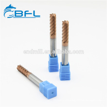 BFL Solid Carbide 6 Flutes Finishing Cutters For CNC Machine Tools